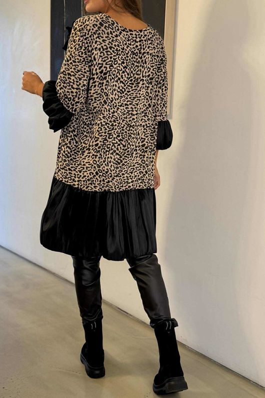 Oscar Rue Dress Micro Leopard /29 =